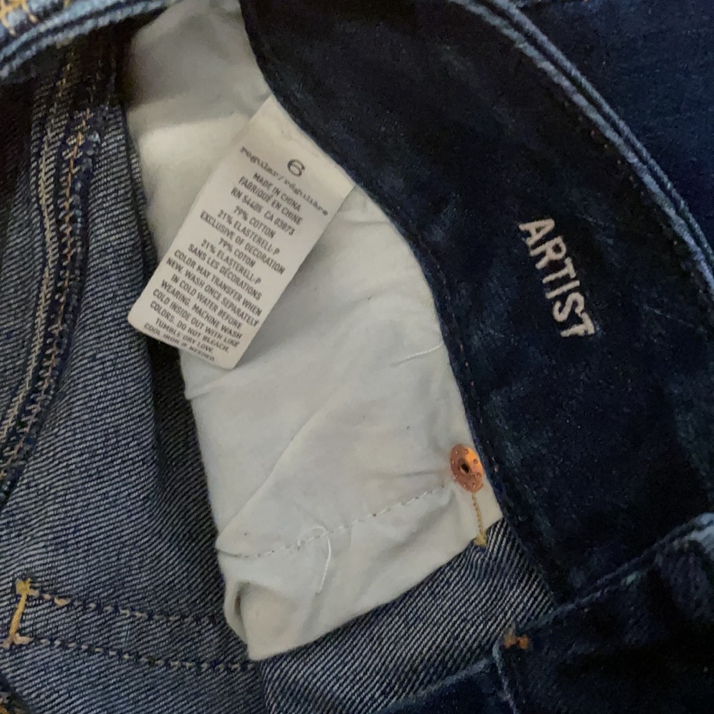 American Eagle Artist crop Jean size 6 - Picture 3 of 5